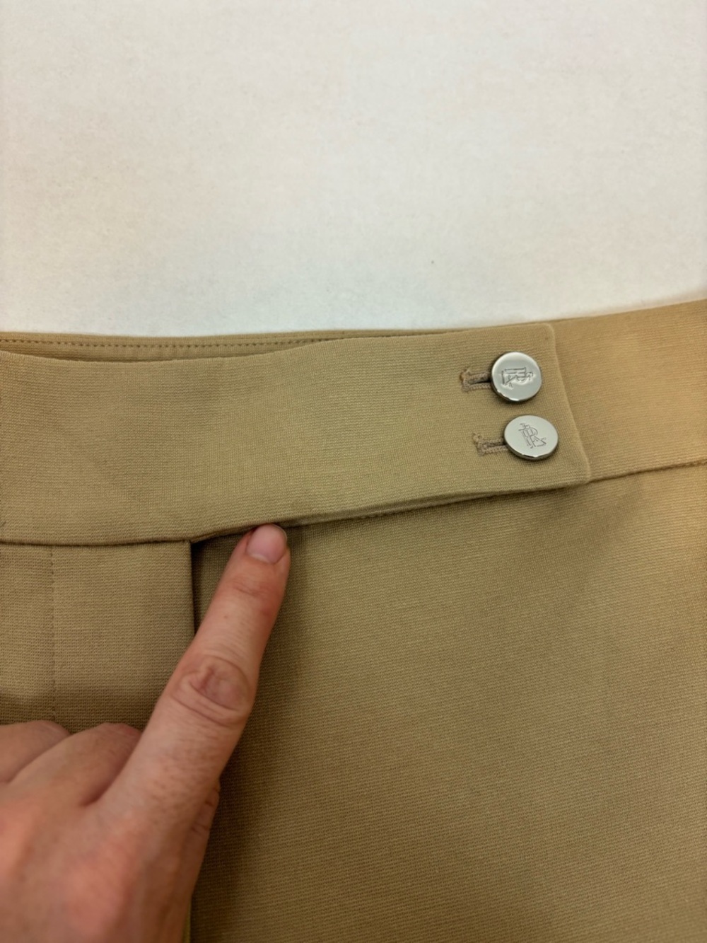 Lauren Ralph Lauren Ponte Ankle Pants in Tan Size XL - Picture 3 of 16